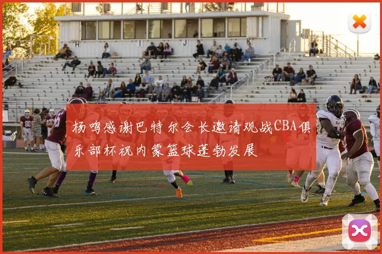 杨鸣感谢巴特尔会长邀请观战CBA俱乐部杯祝内蒙篮球蓬勃发展